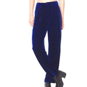 Vintage Havana Deep Blue Velvet Trouser Size M NWOT
